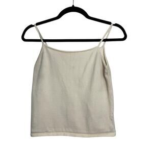 Oak + Fort Cropped Cream Sweater Cami